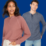 Today Only! Old Navy Henleys for Women $12 (Reg. $30) + for Men + for Girls