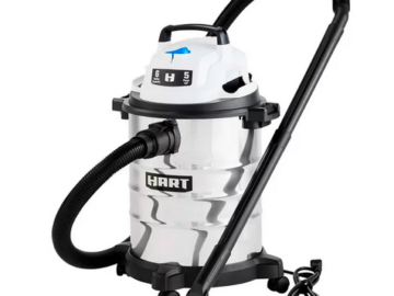 HART 6 Gallon 5 Peak HP Stainless Steel Wet/Dry Vacuum only $39 shipped (Reg. $85!)