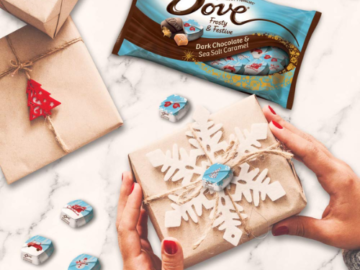 DOVE PROMISES Dark Chocolate Sea Salt Caramel Holiday Candies, 7.94 Oz $6.78 (Reg. $15) – LOWEST PRICE! FAB Stocking Stuffer!