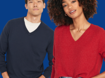 Today Only! Old Navy V-Neck Sweaters for Women $15 (Reg. $37) + Men