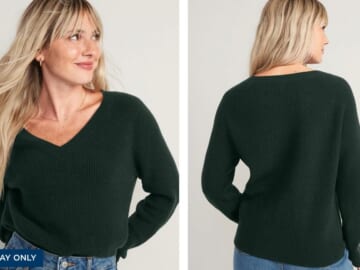 Old Navy V-Neck Sweaters for $15 (reg. $37)