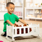 Melissa & Doug Mine to Love Wooden Play Cradle for Dolls $19.76 After Coupon (Reg. $53) – Includes a Removable Mattress!