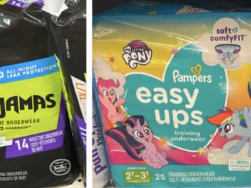 $3.50 Pampers Easy Ups or Ninjamas Nighttime Training Pants