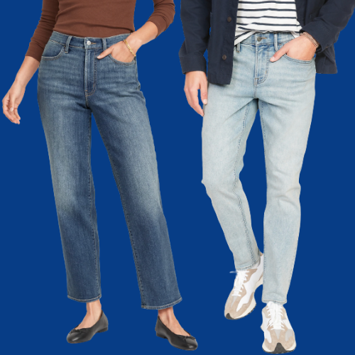 Today Only! 50% Off Old Navy All Jeans for Women + for Men + for Girls + for Boys