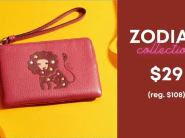 New Coach Zodiac Wristlet only $29 (reg. $108)