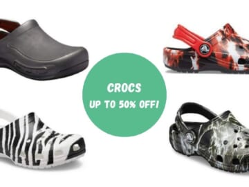 50% off Crocs Clogs, Sandals & More!