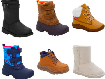 Carter’s & OshKosh B’gosh: Kid’s Boots just $16 and up!