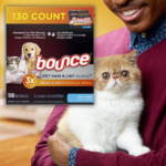 FOUR Boxes of 130-Count Bounce Pet Hair & Lint Guard Mega Dryer Sheets as low as $5.03 EACH Box After Coupon (Reg. $13) + Free Shipping! 4¢/Sheet! + Buy 4, Save 5%