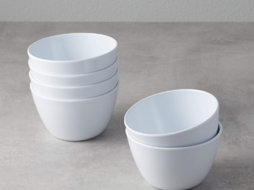 6-Piece Amazon Commercial White Melamine Bowl Set as low as $7.68 (Reg. $14.04) – $1.28/ 8 Oz Bowl!