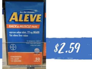 $2.59 Aleve Back & Body at CVS (reg. $8.79)