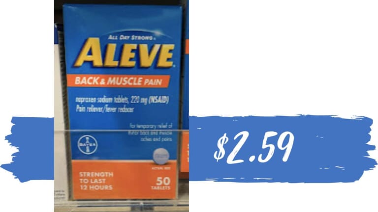 $2.59 Aleve Back & Body at CVS (reg. $8.79)