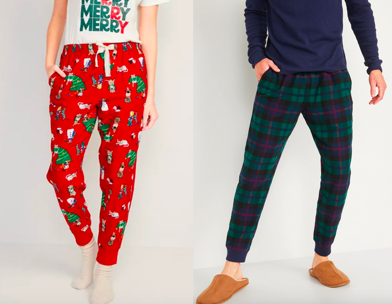 Old Navy: Men’s and Women’s Flannel Pajama Joggers only $8.50 today!