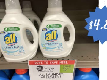 Get the Big Bottles of All Detergent for $4.84 at Publix