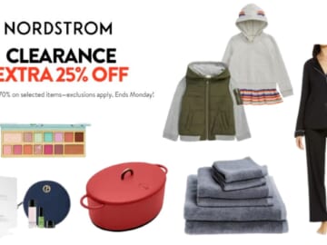 Nordstrom | Extra 25% off Clearance + Free Shipping