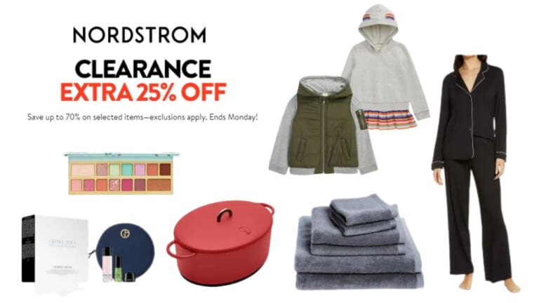 Nordstrom | Extra 25% off Clearance + Free Shipping