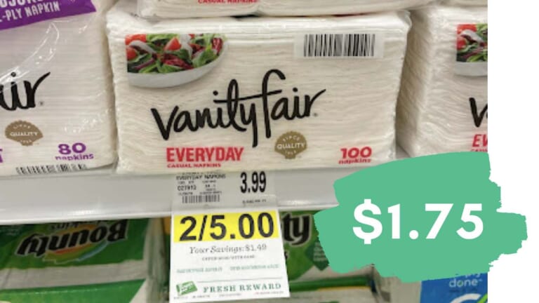 Get Ready for the Upcoming Holidays with $1.75 Vanity Fair Napkins