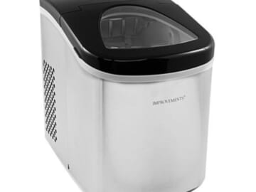 Compact Countertop Stainless Steel Ice Maker for just $79.95 shipped! (Reg. $163)