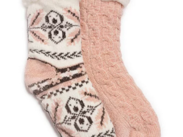 Muk Luks Women’s Cabin Socks, 2-Pack only $7!