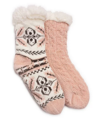 Muk Luks Women’s Cabin Socks, 2-Pack only $7!