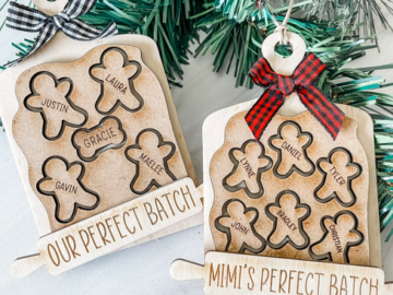 Personalized Cookie Dough Board Ornament only $15.99 shipped!