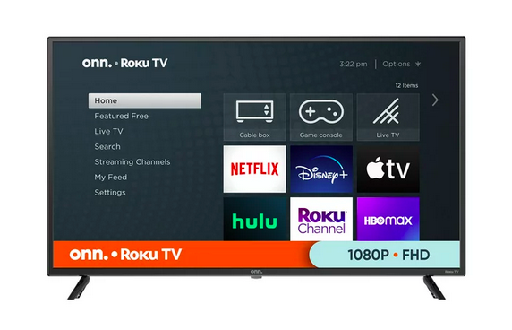 Onn. 40” Class FHD (1080P) LED Roku Smart TV only $98 shipped!