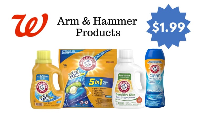 $1.99 Arm & Hammer Laundry Detergent at Walgreens