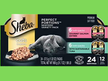 24 Servings Sheba Perfect Portions Cuts Wet Cat Food, Variety Pack as low as $9.88 (Reg. $20.56) + Free Shipping! – $0.82/Serving!