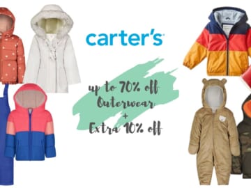 Carter’s Outerwear Up To 70% Off + Extra 10% Off