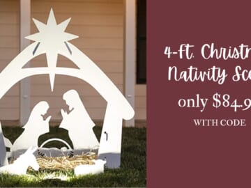 4-Ft. Christmas Nativity Scene $85 With Coupon