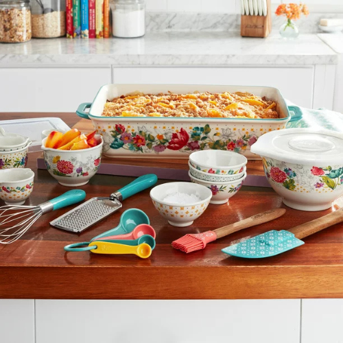 Walmart Black Friday! 20-Piece Blooming Bouquet Bake & Prep Set with Baking Dish & Measuring Cups $20