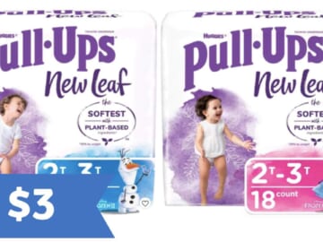 $3 Huggies New Leaf Pull-Ups at CVS This Week!