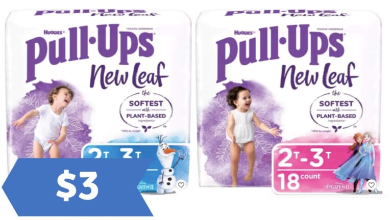 $3 Huggies New Leaf Pull-Ups at CVS This Week!