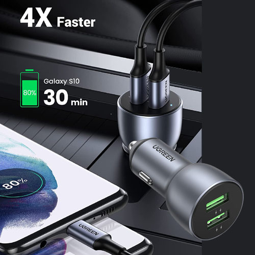 USB Car Charger Adapter, 36W $8.53 After Code (Reg. $17) – FAB Ratings! Fast Charging, Universal Compatibility