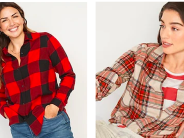 *HOT* Old Navy Women’s Flannels for just $10.49, today only!