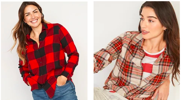 *HOT* Old Navy Women’s Flannels for just $10.49, today only!