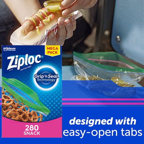 280-Count Ziploc Snack Bags for On the Go Freshness as low as $8.79 After Coupon (Reg. $12.03) – 3¢/Bag! + Free Shipping – Grip ‘n Seal Technology for Easier Grip, Open, and Close