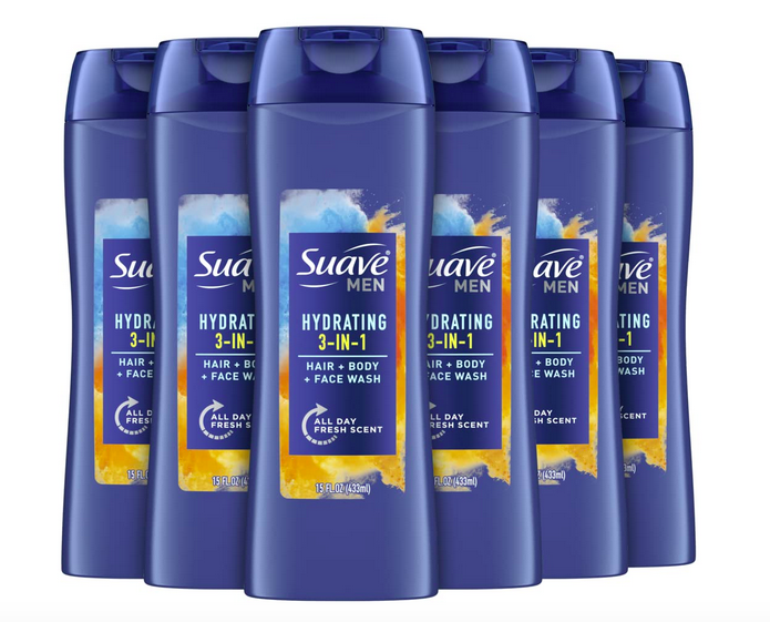 Suave Men 3-in-1 Bodywash (12 count) only $15.79 shipped!