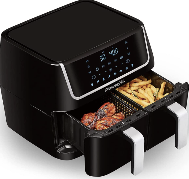 *HOT* PowerXL 10-Quart 8-in-1 Dual Basket Air Fryer for just $79.98 shipped!