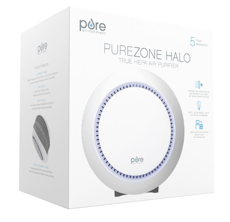 *HOT* PureZone Halo HEPA Air Purifier for just $33.49 shipped! Reg. $100!