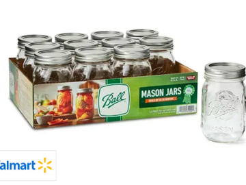 *HOT* FREE 12 Count Ball Mason Jars at Walmart after cash back!!