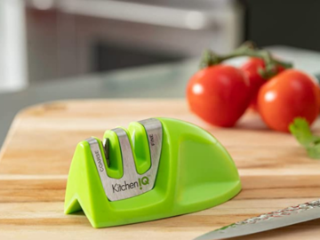 KitchenIQ Edge Grip 2-Stage Knife Sharpener, Green $5 (Reg. $9) – FAB Ratings! – Small & Compact!