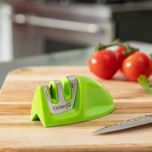 KitchenIQ Edge Grip 2-Stage Knife Sharpener, Green $5 (Reg. $9) – FAB Ratings! – Small & Compact!