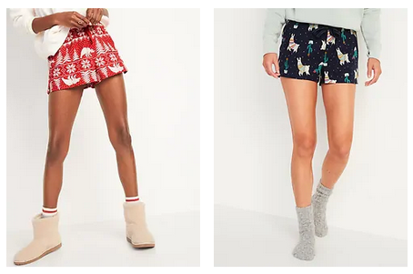 Old Navy: Men’s and Women’s Christmas Boxer Pajama Shorts only $5 today!