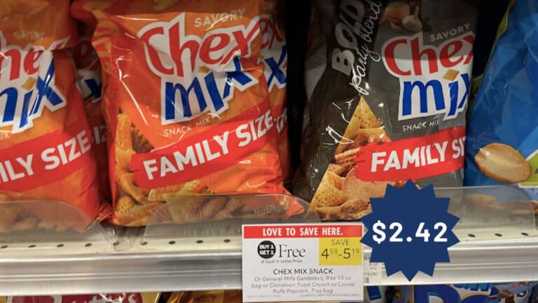 $2.42 Chex Mix, Bugles, or Gardetto’s at Publix This Week