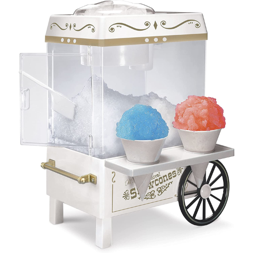 Nostalgia Vintage Table-Top Snow Cone Maker $31.67 Shipped Free (Reg. $60) – Includes 2 Reusable Cups & Ice Scoop!