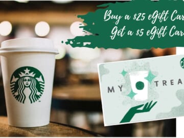 Starbucks | $5 eGift Card with Purchase of $25 eGift Card