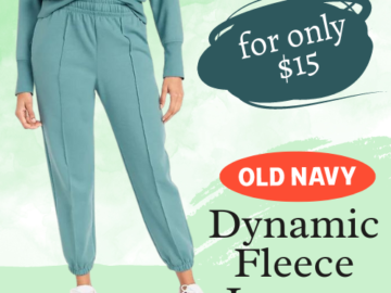 Today Only! Dynamic Fleece Joggers For Women $15 (Reg. $23.97) + for Men