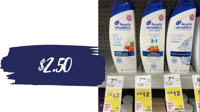 Get Head & Shoulders Haircare for just $2.50 (reg. $7.79)