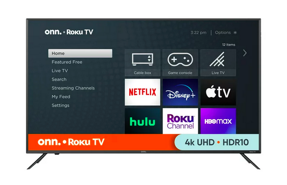 onn. 50” Class 4K UHD (2160P) LED Roku Smart TV only $148 shipped!