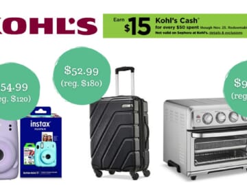 $54.99 FujiFilm Instax Mini Camera Bundle & More Kohl’s Deals